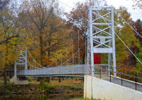 Photos courtesy of the Memorial Swinging Bridge Project